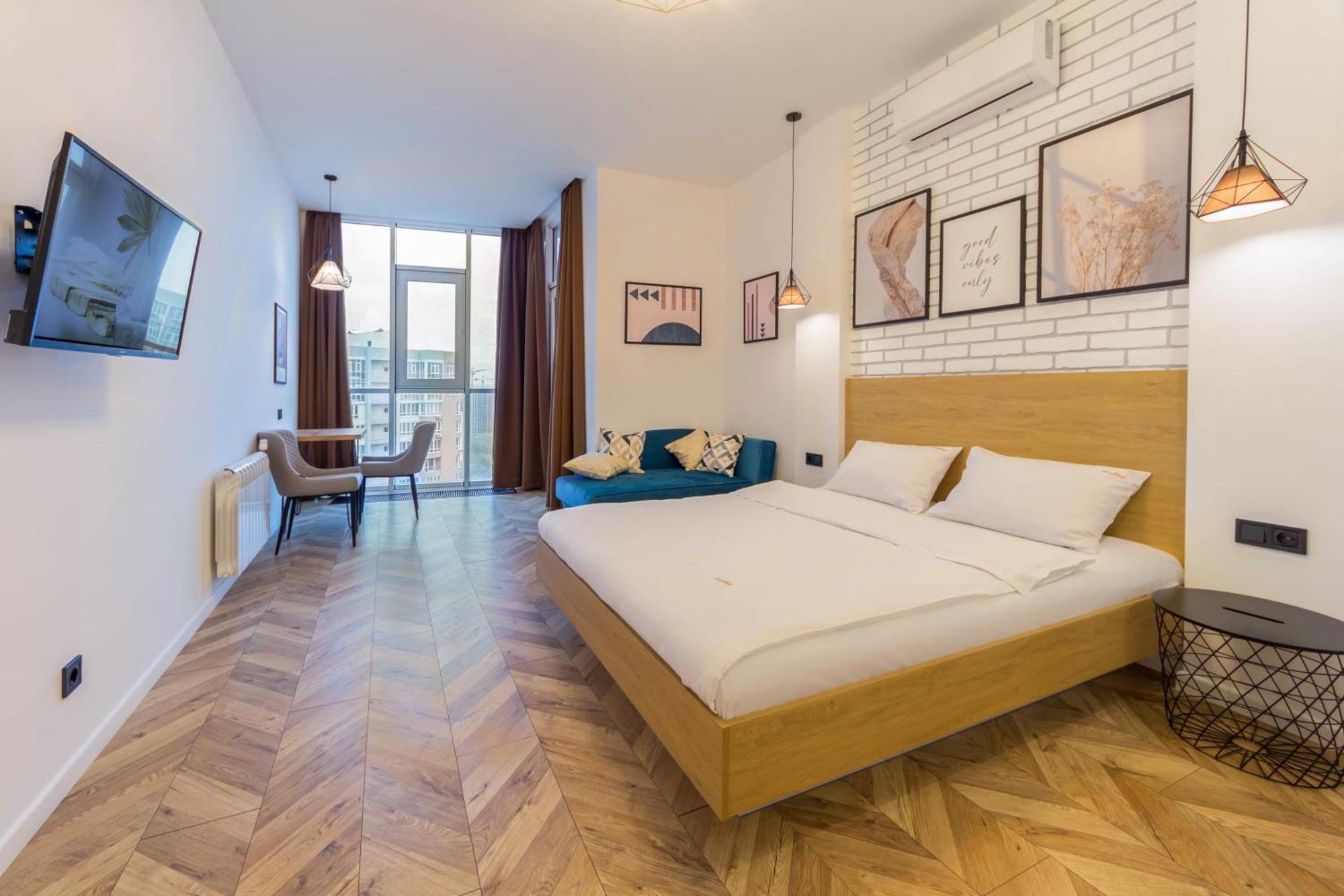 Design Apartments With Panoramic View Kiev Extérieur photo