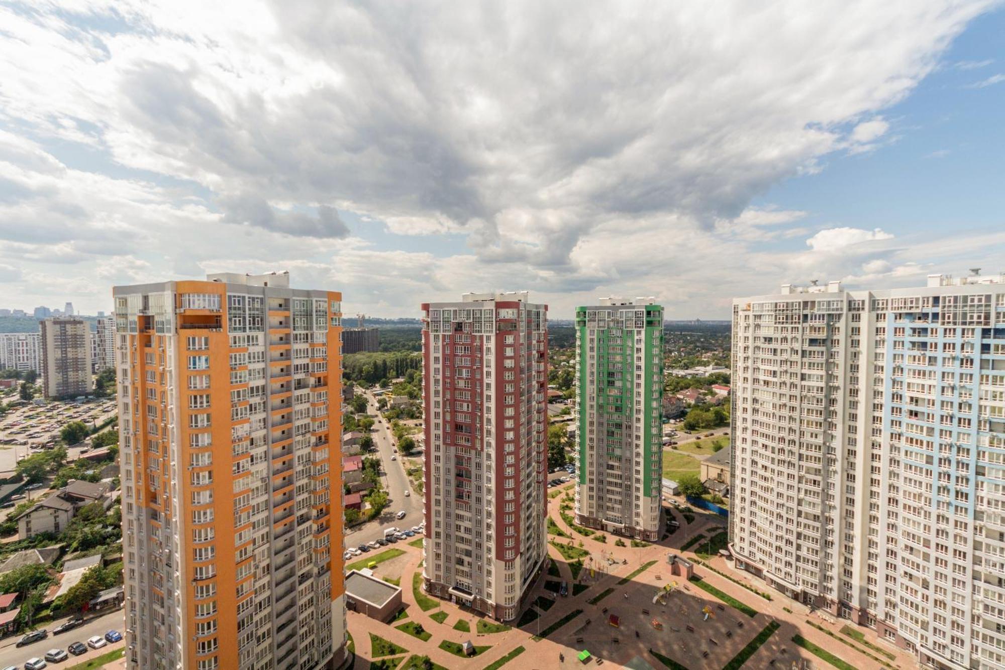 Design Apartments With Panoramic View Kiev Extérieur photo